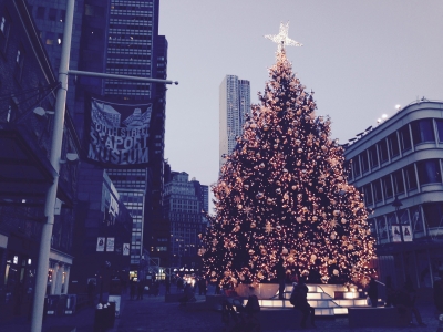 South Street Seaport Christmas tree